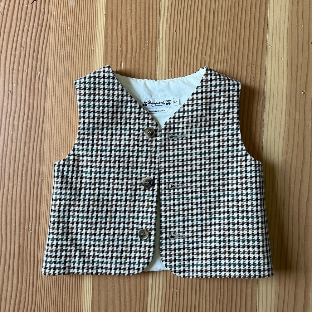 Bonpoint Boys Vest Formal Wear size 2 very good condition.